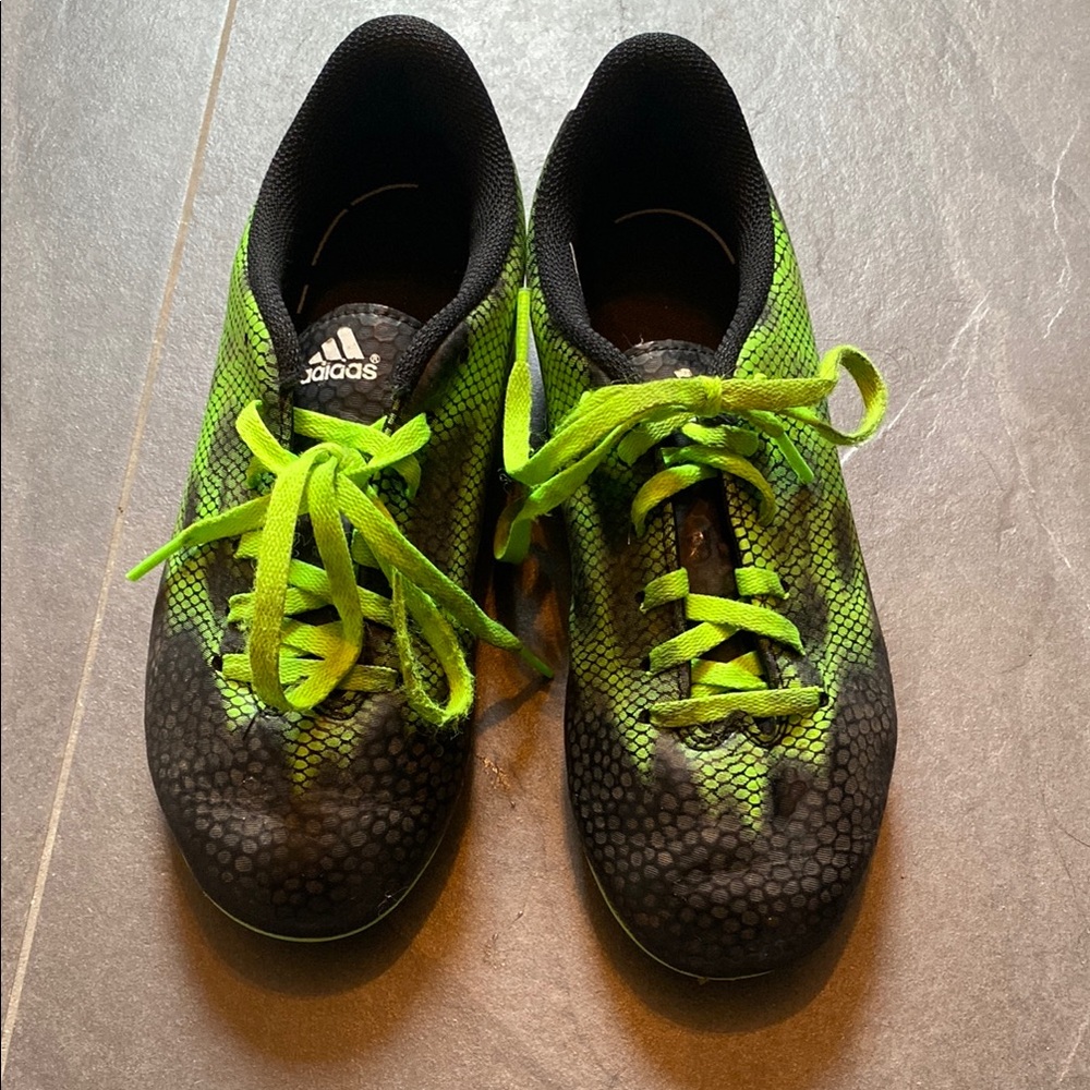 Adidas Kids Green Soccer Shoes